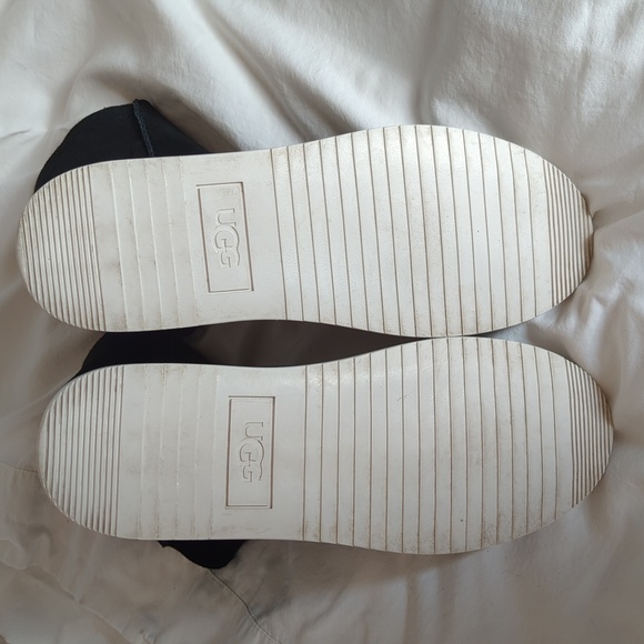 UGG Alameda Cuffable Trainer Boot Suede Shearling Black - Picture 11 of 11